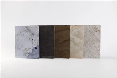 Painel de mármore PVC UV brilhante duplo